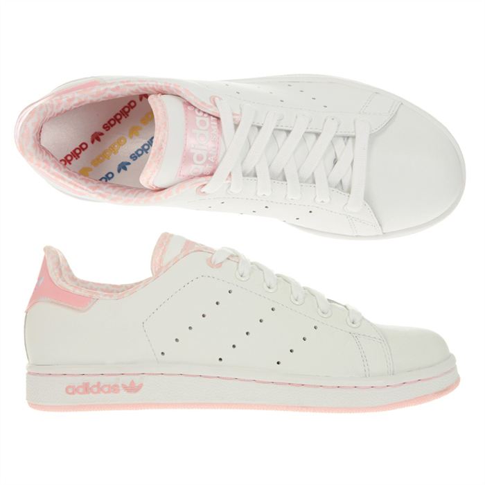 adidas stan smith blanche et rose femme